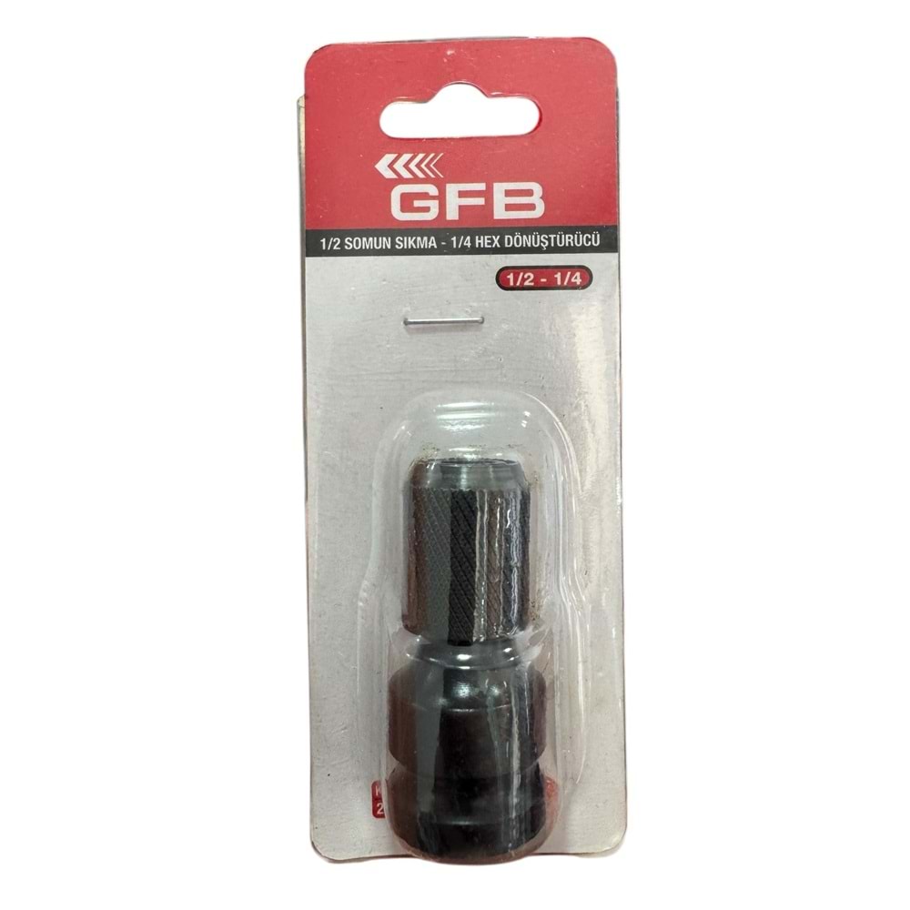 Gfb Somun Sıkma 1/2 - 1/4 Dönüştürücü Mandren Bits Uç/Ucu Adaptörü