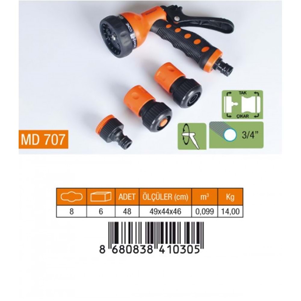 Medalyan Otomatik Tabanca 7 Fonksiyonlu 4 Lü Set 3/4