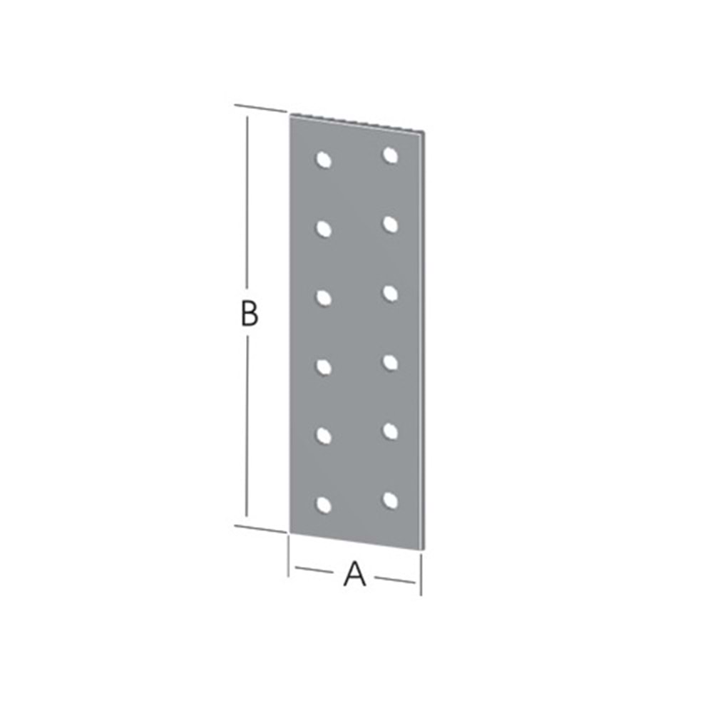 Düz Bağlantı Sac Gönye 30x70mm