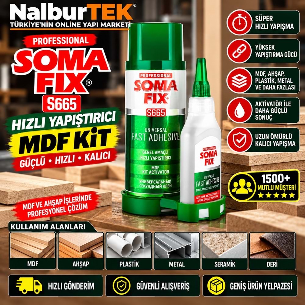 Somafix Hızlı Yapıştırıcı Mdf Kit 400ml+100gr