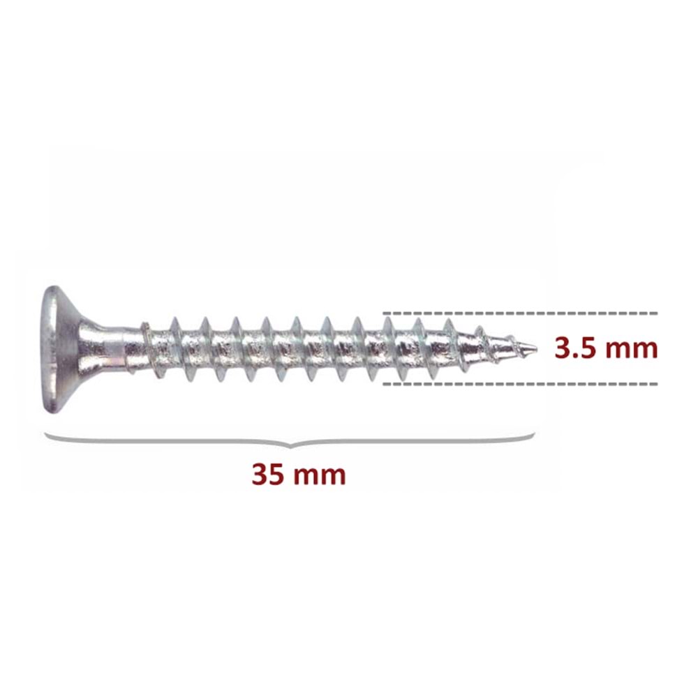 STD Sunta Vidası 3.5x35 (1000 Adet)